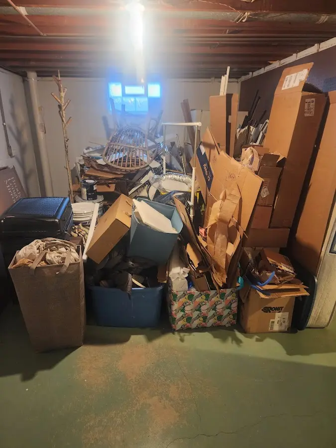 Roll-off dumpster container at job site for Construction Dumpster Rental in Danville